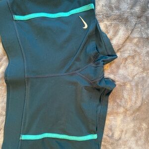 Nike Dri-FIT Teal and Black Shorts